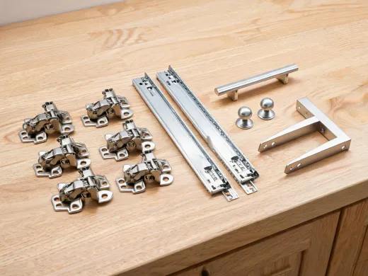 Cabinet hardware and drawer slides